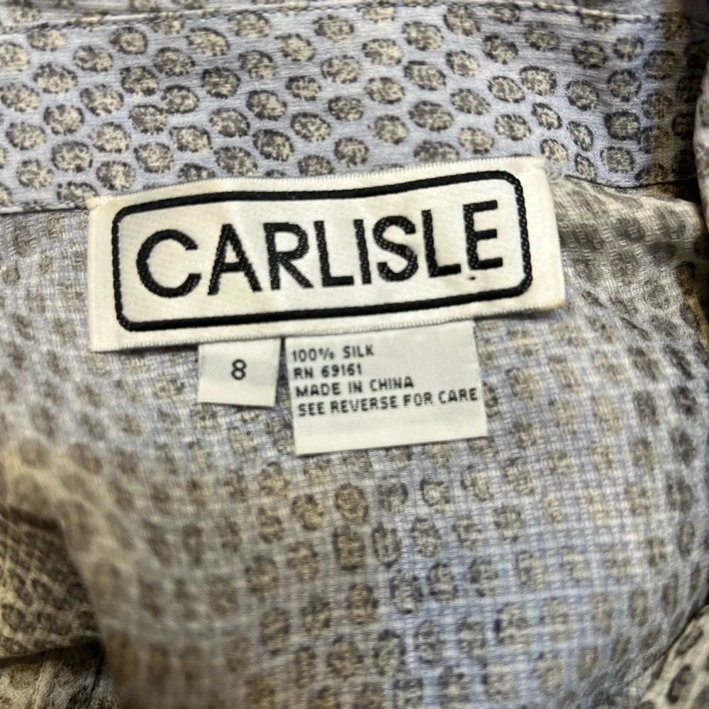 LIKE NEW -VERY CLASSY CARLISLE SHEER LONG SLEEVE BLOUSE SZ 8 - Picture 5 of 6